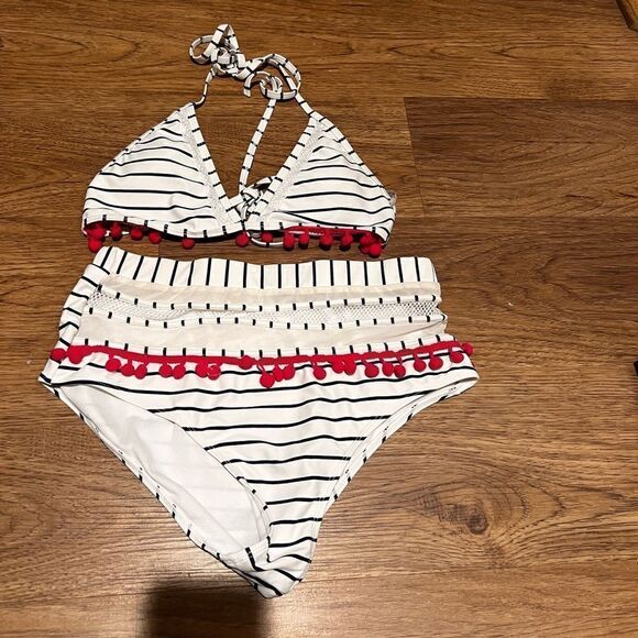 Womens High Waist Two Pieces Bikini - Picture 2 of 4